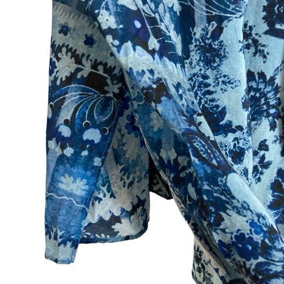 KOBI HALPERIN Lulu Silk Blend Print Blouse Shirt - Picture 9 of 10